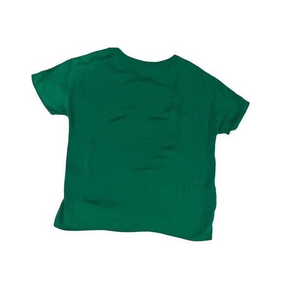 Beinidi Green Short Sleeve Satin/Silk material Side Button Detail - Picture 7 of 9